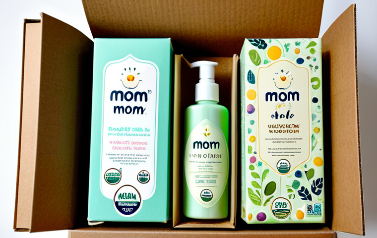 오가닉맘 신제품 리뷰 - Premium Baby Product Unboxing**
A beautifully designed Organic Mom baby product package is being un...